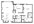 1,155 sq. ft. B4 floor plan