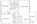 1,030 sq. ft. 60% floor plan