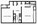 745 sq. ft. A2 floor plan