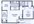 558 sq. ft. to 620 sq. ft. floor plan