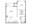 767 sq. ft. A3a floor plan