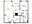 1,000 sq. ft. A16 floor plan