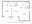 711 sq. ft. A3 floor plan