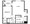 675 sq. ft. A1 floor plan