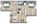 850 sq. ft. B floor plan