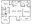 1,150 sq. ft. C1 floor plan