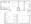 534 sq. ft. A floor plan