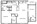 706 sq. ft. A1/A2 60% floor plan