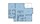 1,223 sq. ft. B3 60% floor plan