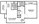 762 sq. ft. Merlon floor plan