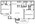 1,056 sq. ft. Heron floor plan