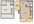 822 sq. ft. A3 floor plan
