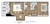 808 sq. ft. A1 floor plan