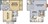 1,262 sq. ft. W floor plan