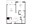 805 sq. ft. A3 floor plan