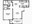 639 sq. ft. to 712 sq. ft. Type B/C floor plan