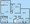 881 sq. ft. Tiera floor plan