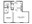 855 sq. ft. A5 floor plan