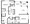 1,145 sq. ft. B3 floor plan