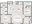 967 sq. ft. B1/50% floor plan