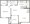 669 sq. ft. A floor plan