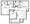 907 sq. ft. B1 floor plan