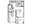 696 sq. ft. A1 floor plan