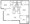 927 sq. ft. B1 floor plan