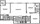 1,066 sq. ft. C50% floor plan
