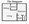 667 sq. ft. A6 floor plan