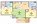 835 sq. ft. 50% floor plan