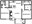 930 sq. ft. B1 floor plan