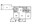 1,025 sq. ft. E 60% floor plan