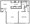 747 sq. ft. A1 floor plan