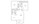 940 sq. ft. B1 floor plan