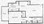 735 sq. ft. A3 floor plan