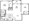 1,045 sq. ft. A7 floor plan