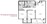 950 sq. ft. 60% floor plan