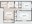 842 sq. ft. B floor plan