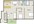 1,024 sq. ft. B4R floor plan