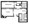 641 sq. ft. B floor plan