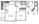 663 sq. ft. Meroma floor plan