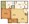 844 sq. ft. Acacia floor plan