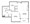 848 sq. ft. A11 floor plan