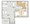 868 sq. ft. B floor plan