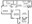 951 sq. ft. B2A Horizon floor plan