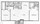 1,158 sq. ft. B6 floor plan