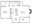 683 sq. ft. A2 floor plan