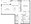 876 sq. ft. A4a floor plan