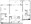 1,208 sq. ft. B4 floor plan